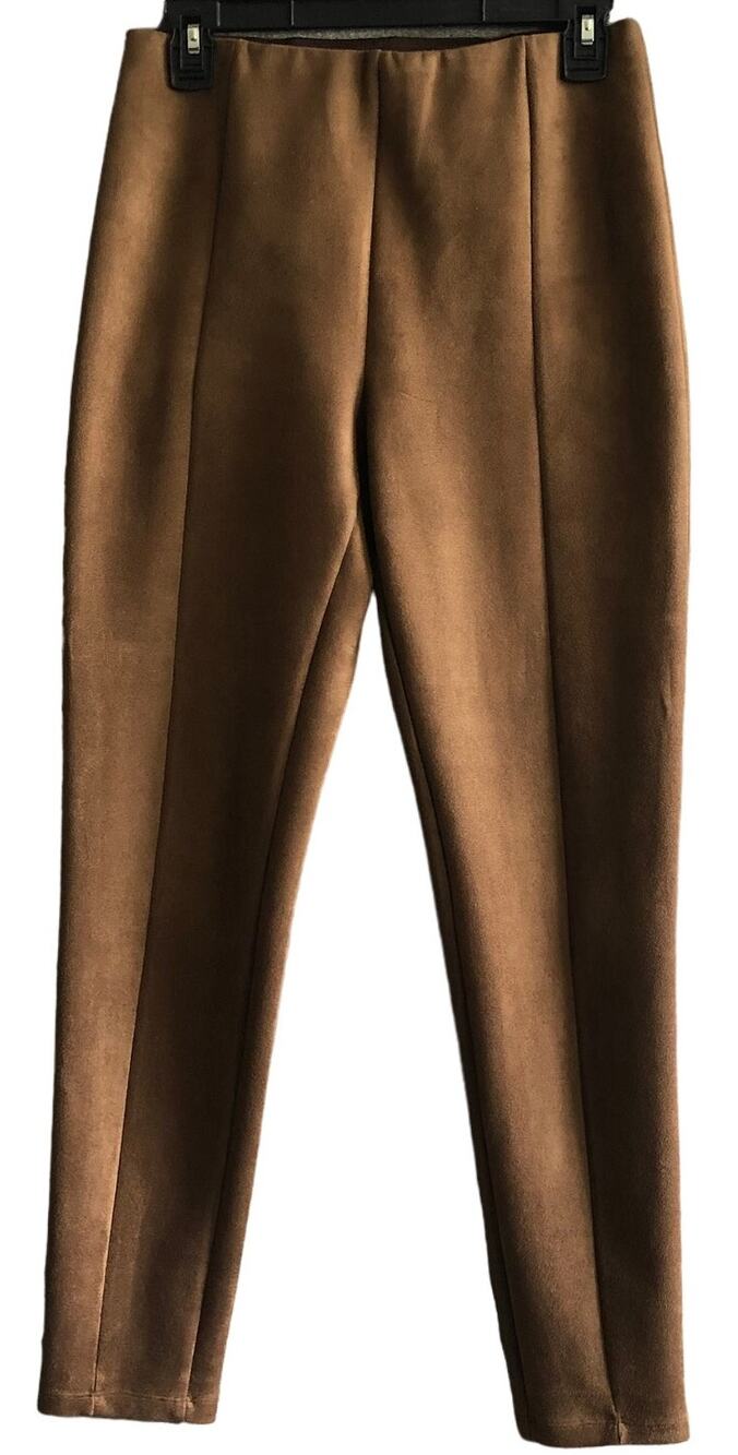 Loft Brown Microfiber High Rise Skinny Dress Pants Size S